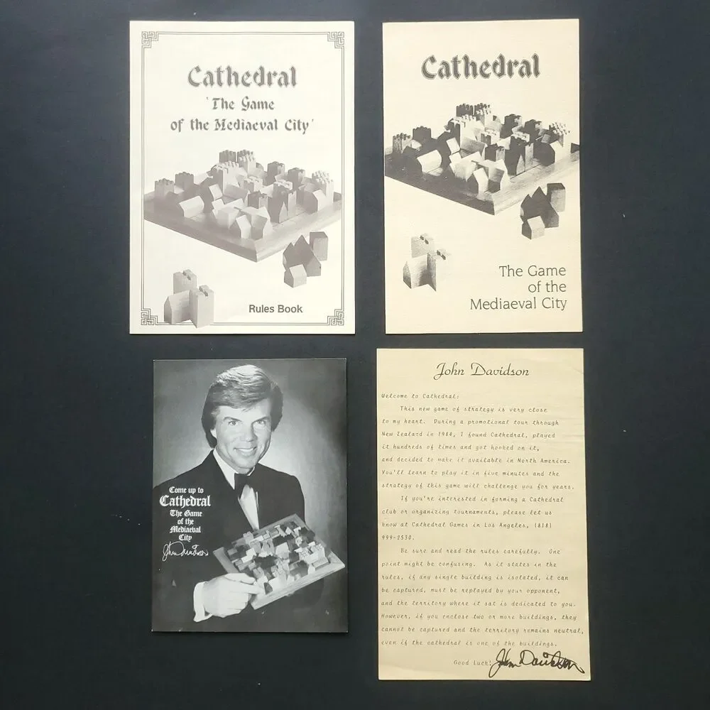 VTG Cathedral Mediaeval City Board Game Wood Piece 1985 3rd Ed Strategy COMPLETE